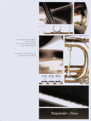 Book cover for Orchestral Excerpts for Trumpet with piano reduction accompaniments