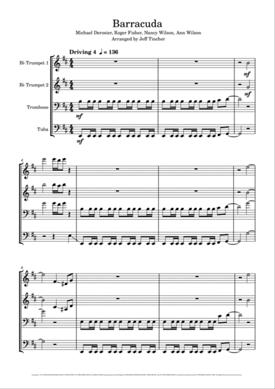 Barracuda Barracuda Brass Ensemble scores gallery preview page 2