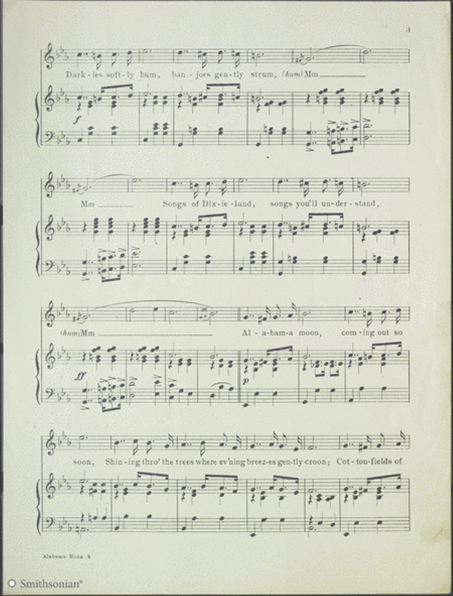 Alabama Moon Piano, Vocal scores gallery preview page 3