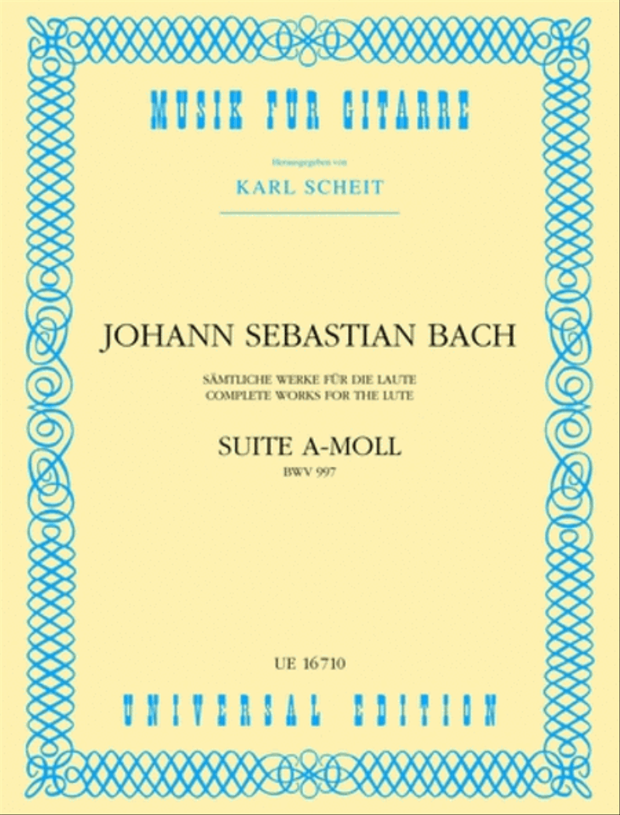 Suite, BWV 997, A Minor School and Community scores gallery preview page 1