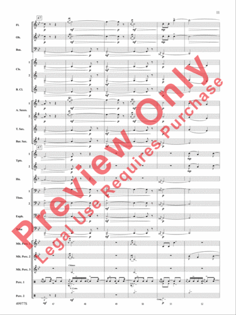 Tha Mi Sgìth Tha Mi Sgìth Concert Band scores gallery preview page 12
