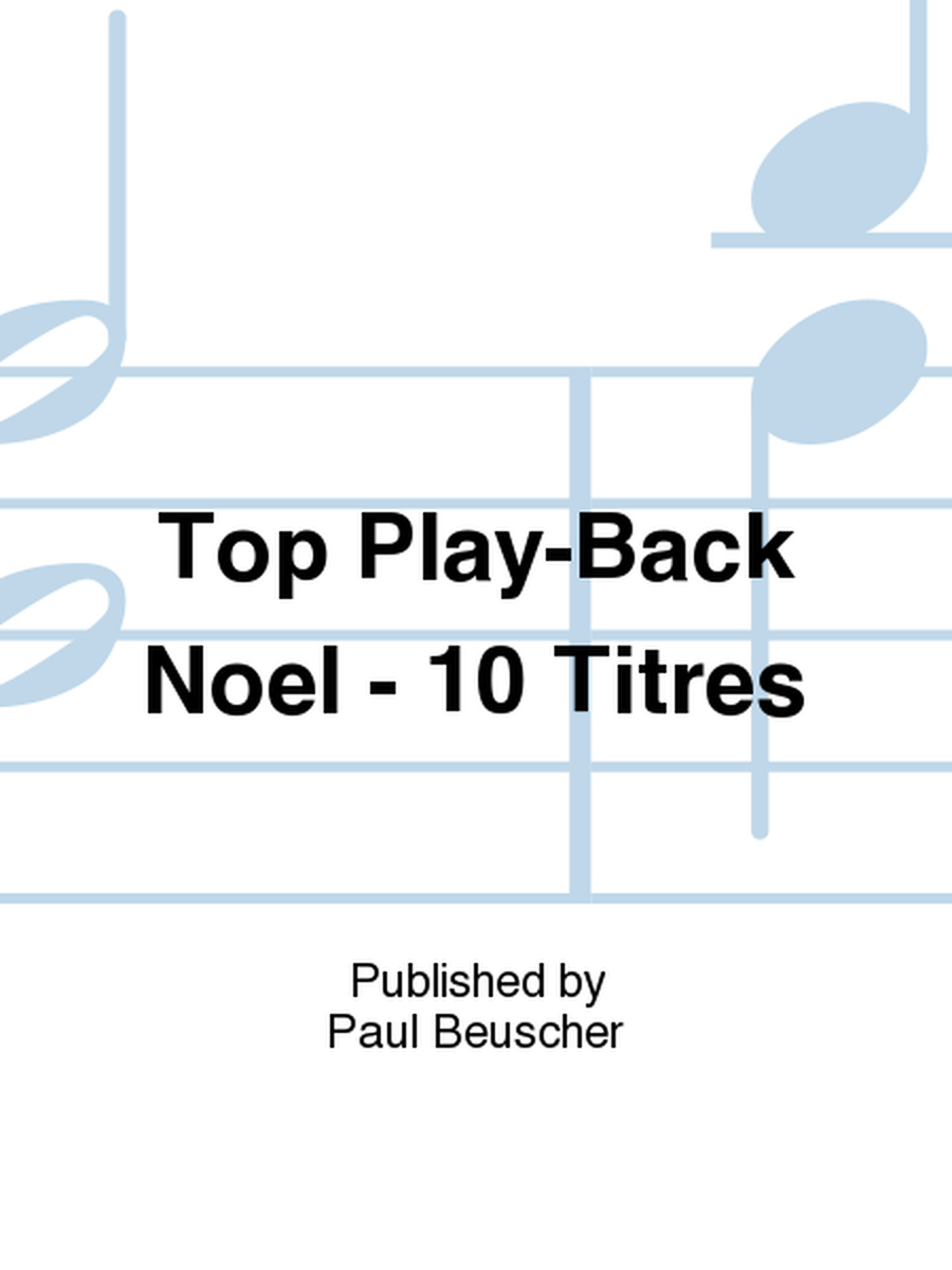 Top Play-Back Noel - 10 Titres