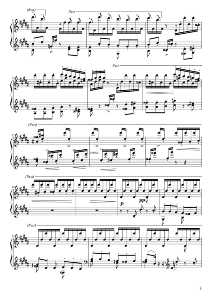 La Campanella Piano Solo scores gallery preview page 3
