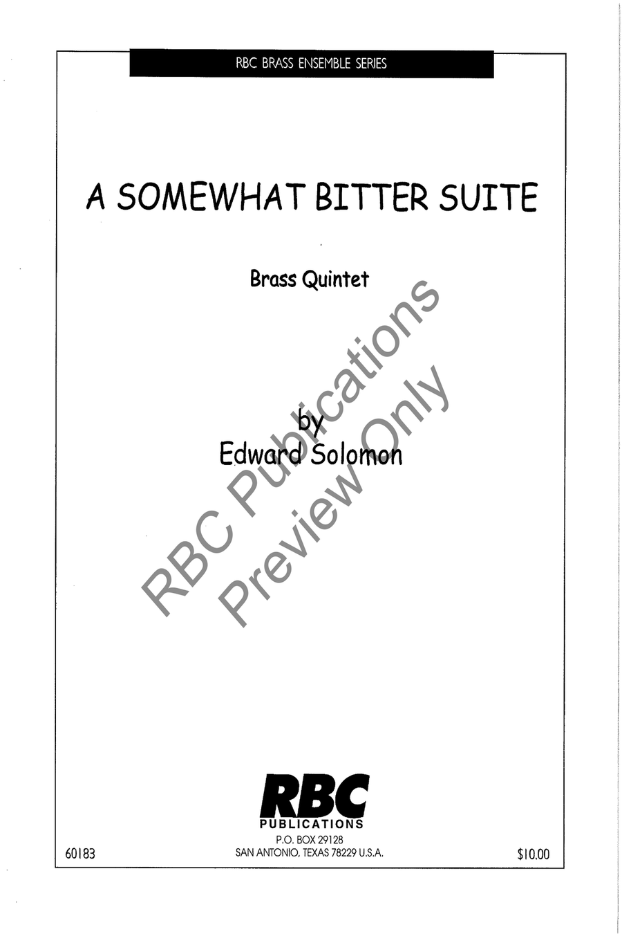 Somewhat Bitter Suite Somewhat Bitter Suite Choir scores gallery preview page 2