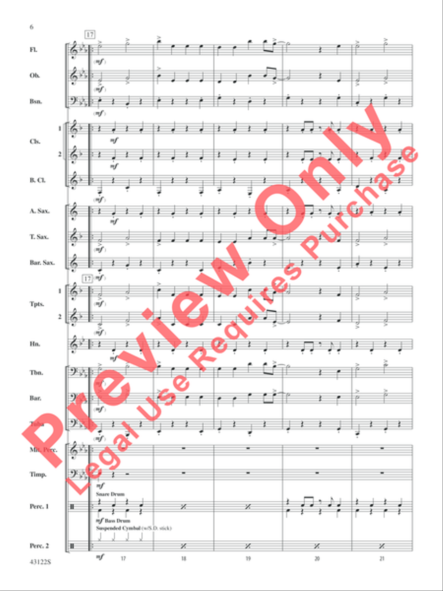 Clouds Clouds Concert Band scores gallery preview page 6