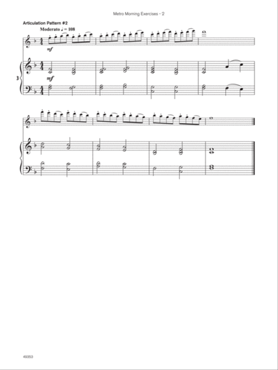 Metro Morning (Sound Innovations Soloist, Alto Sax) Small Ensemble scores gallery preview page 5