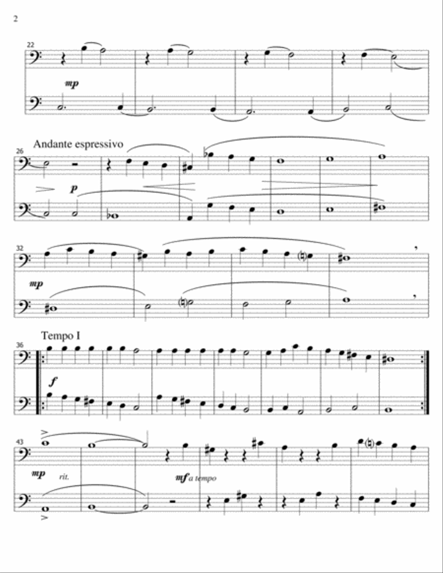 Striped Marbles-Scherzo Impromptu-Trombone Duet Trombone Duet scores gallery preview page 2