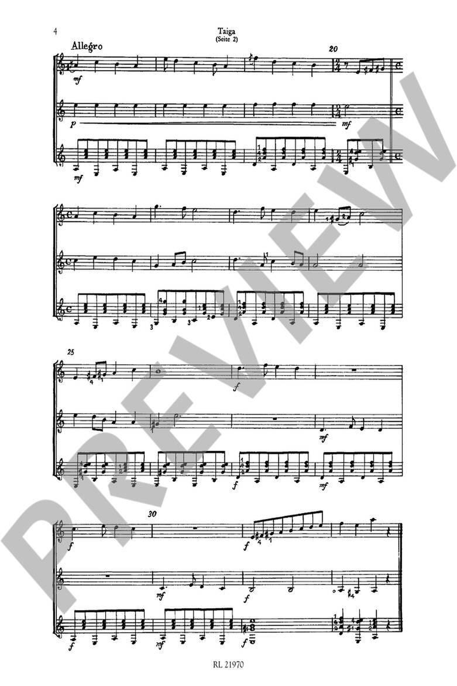 Folklore-Klänge aus aller Welt Guitar Ensemble scores gallery preview page 2