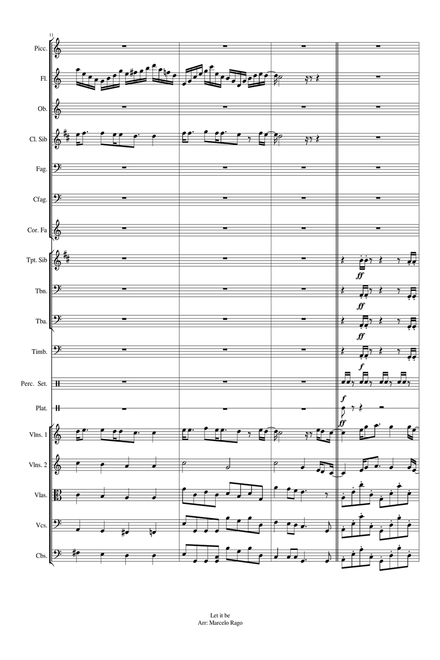 Let It Be Let It Be Full Orchestra scores gallery preview page 4