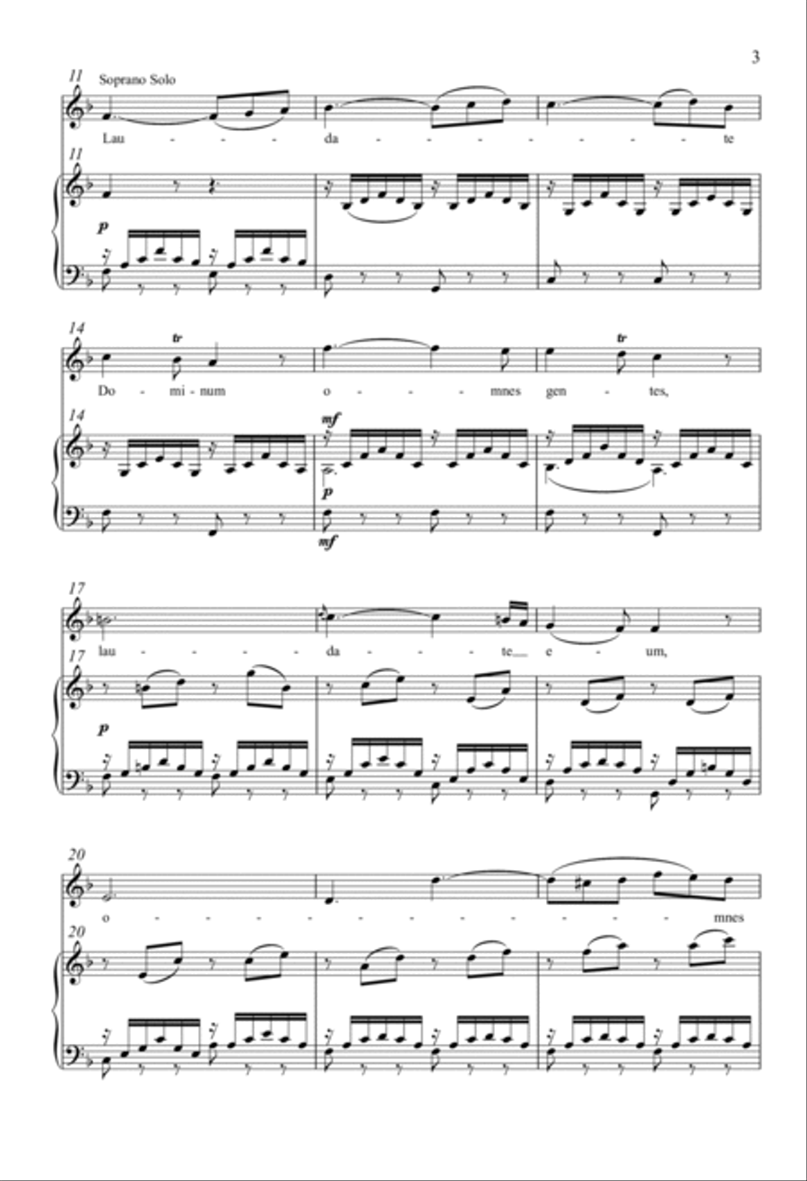 Laudate Dominum Laudate Dominum 4-Part scores gallery preview page 2