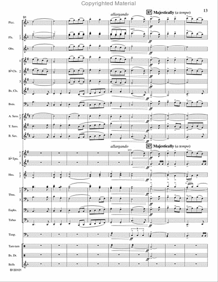 River Mist Concert Band scores gallery preview page 14