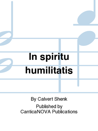 In spiritu humilitatis