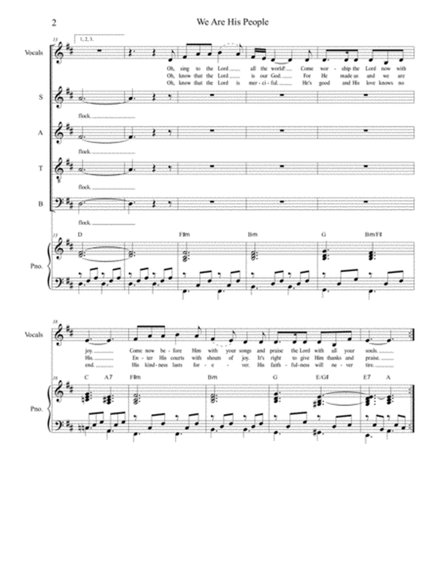 We Are His People (SATB Alternate) image number null