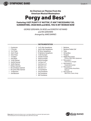 Porgy and Bess® (Medley): Score