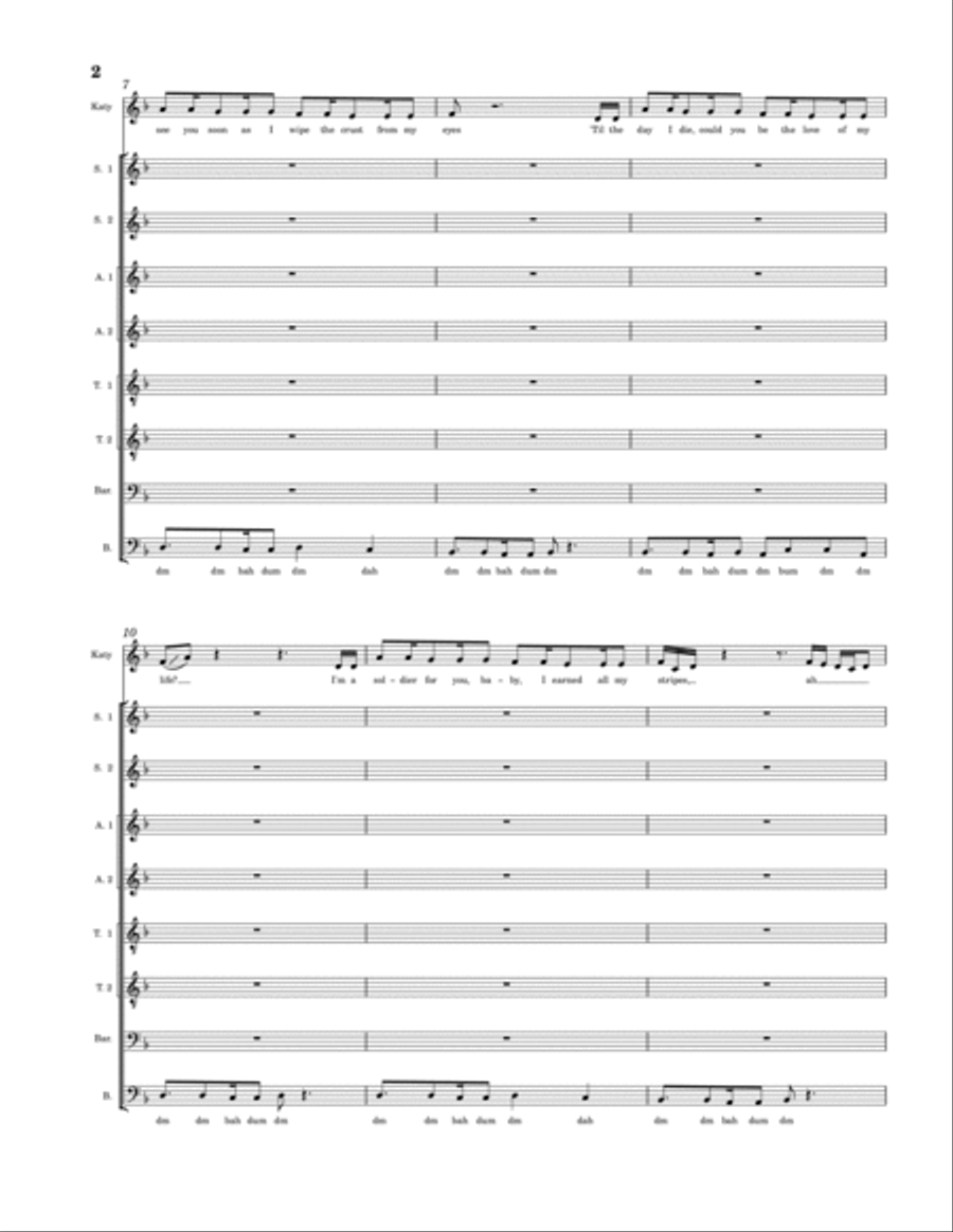 Champagne Problems 4-Part scores gallery preview page 2