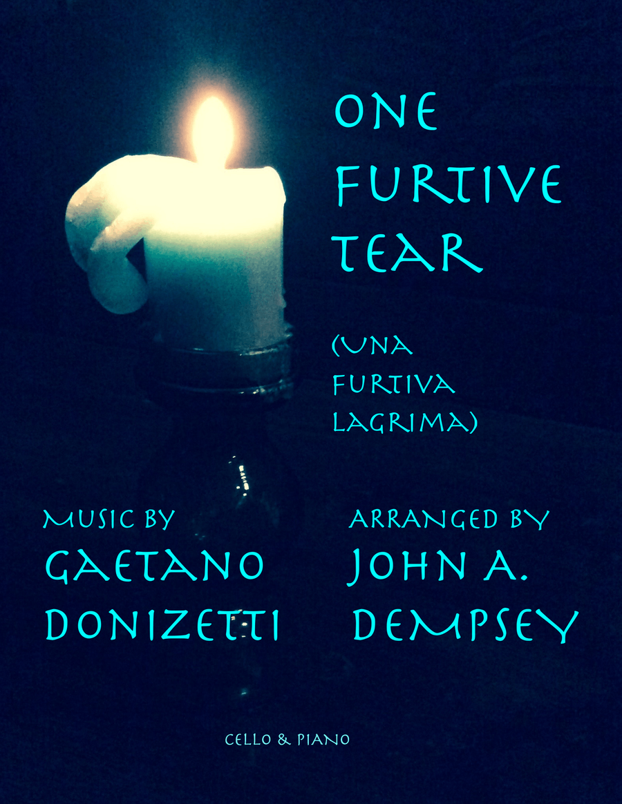 One Furtive Tear (Una Furtiva Lagrima): Cello and Piano Piano scores gallery preview page 1