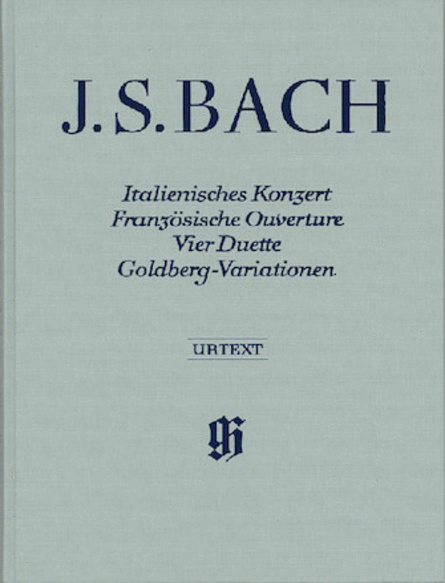Johann Sebastian Bach: Italian concerto, French Overture, Four Duets, Goldberg variations