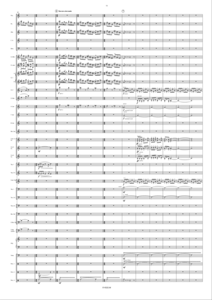 Noces de Cendres Concert Band scores gallery preview page 14