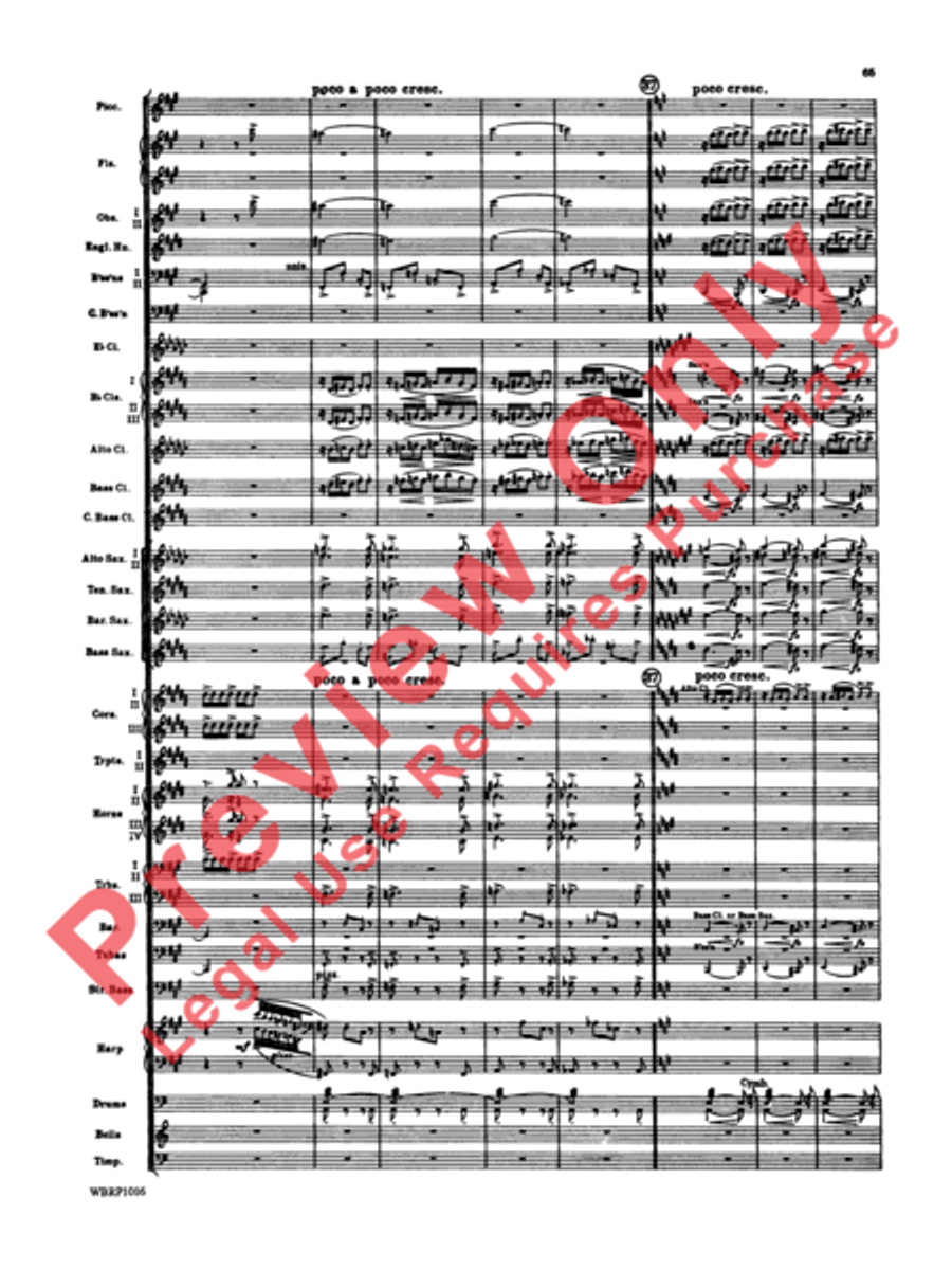 Rhapsody in Blue Concert Band scores gallery preview page 68