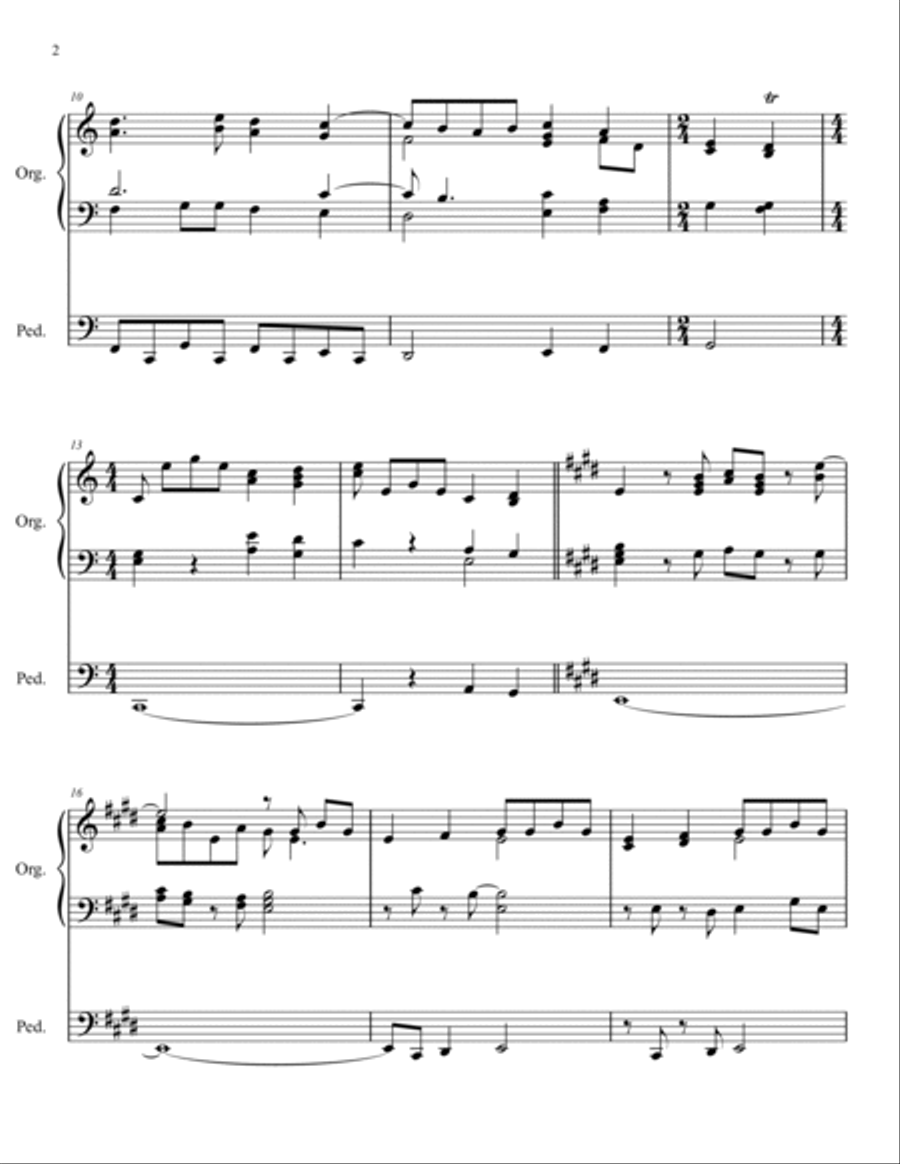 Twelve Choralpreludes for organ by Mark Andersen Organ Solo scores gallery preview page 4