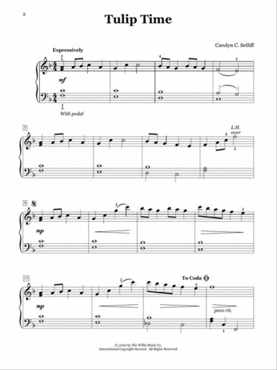Tulip Time Piano scores gallery preview page 3