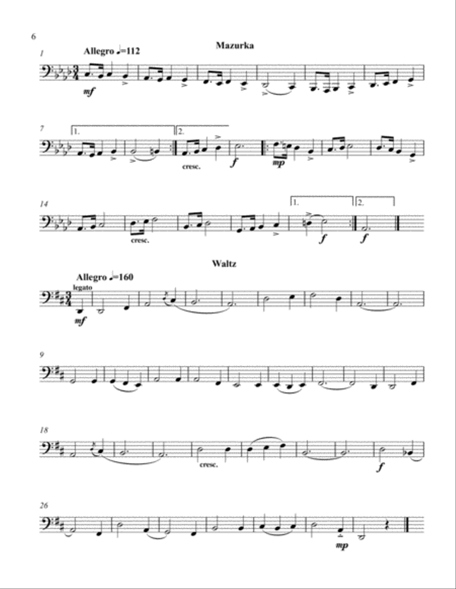 Stylistic Etudes for Tuba Tuba scores gallery preview page 6