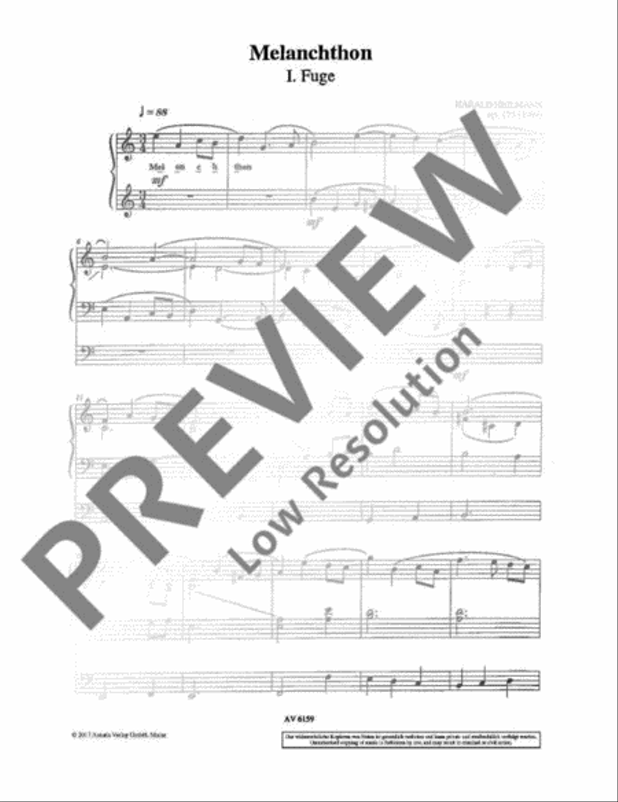 Melanchthon Organ scores gallery preview page 4