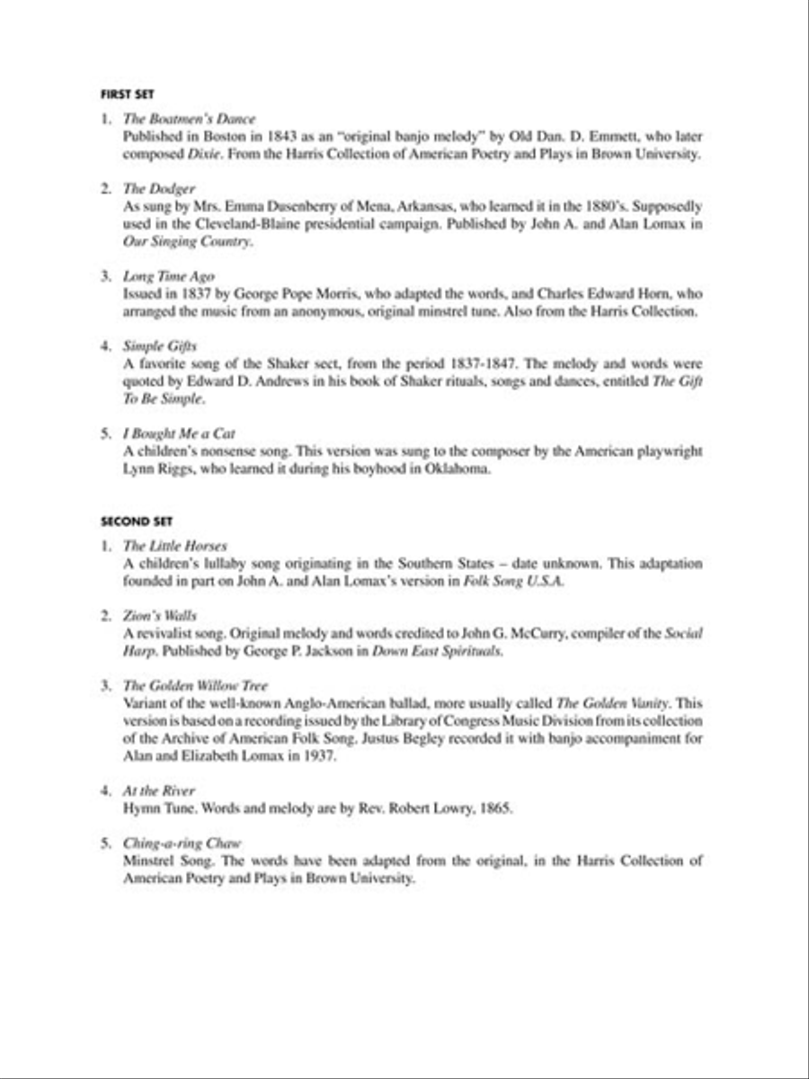 Aaron Copland: Old American Songs Complete Low Voice scores gallery preview page 5