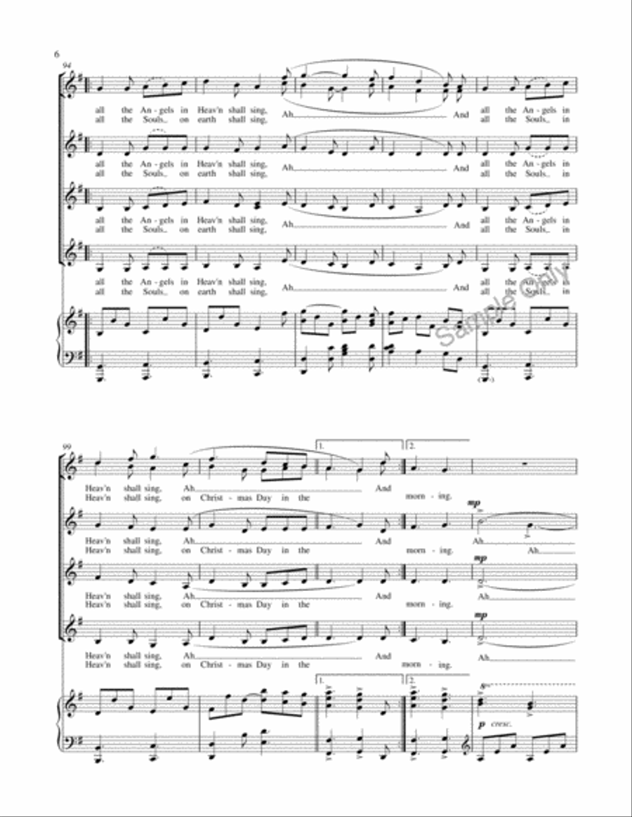 I Saw Three Ships I Saw Three Ships SSAA scores gallery preview page 7