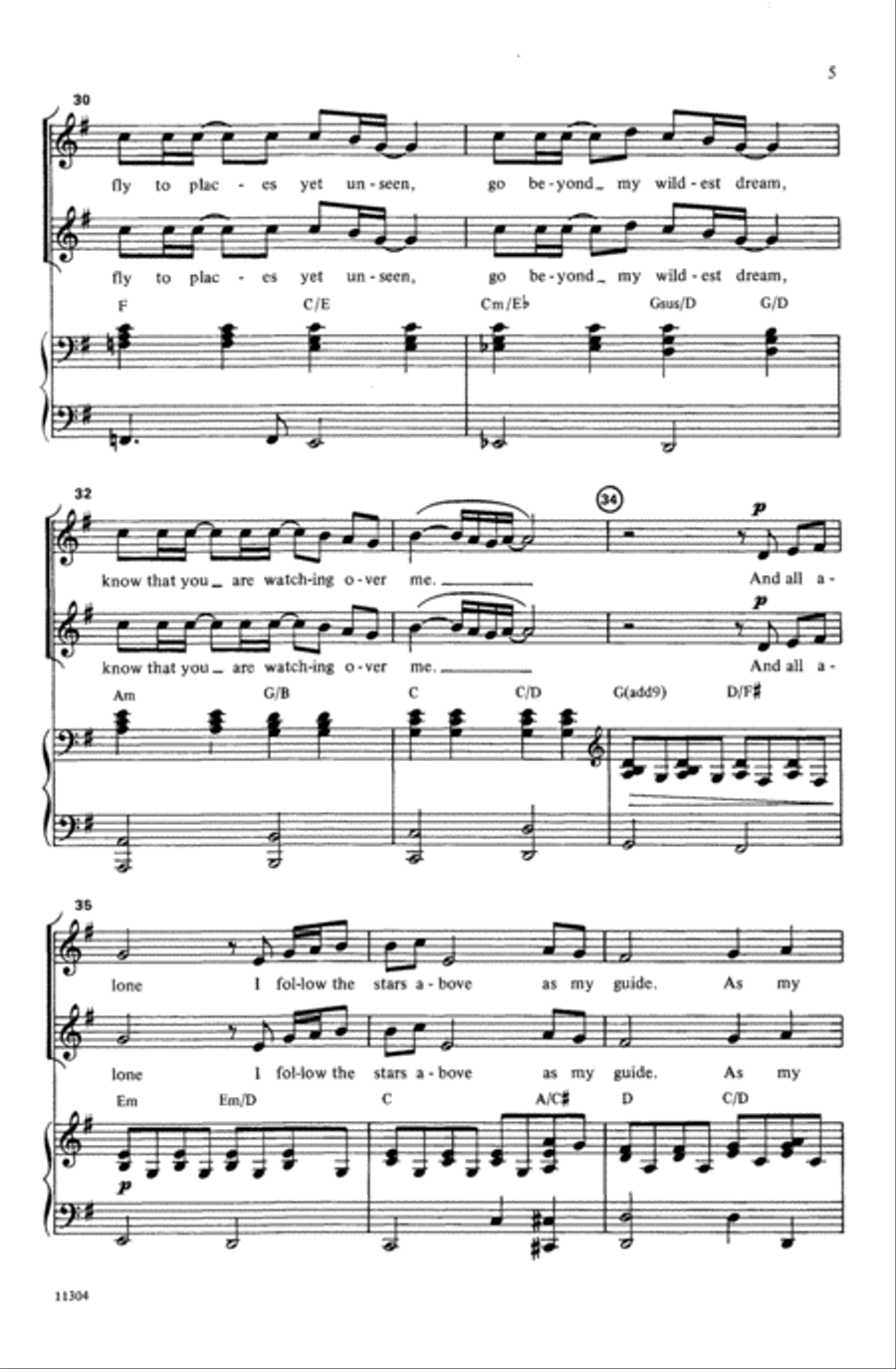 Like an Eagle Choir scores gallery preview page 4