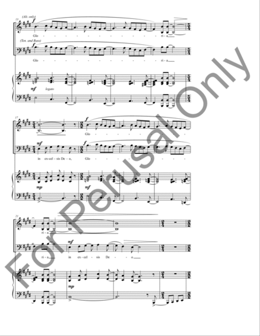 Angels Heard On High Angels Heard On High 4-Part scores gallery preview page 3