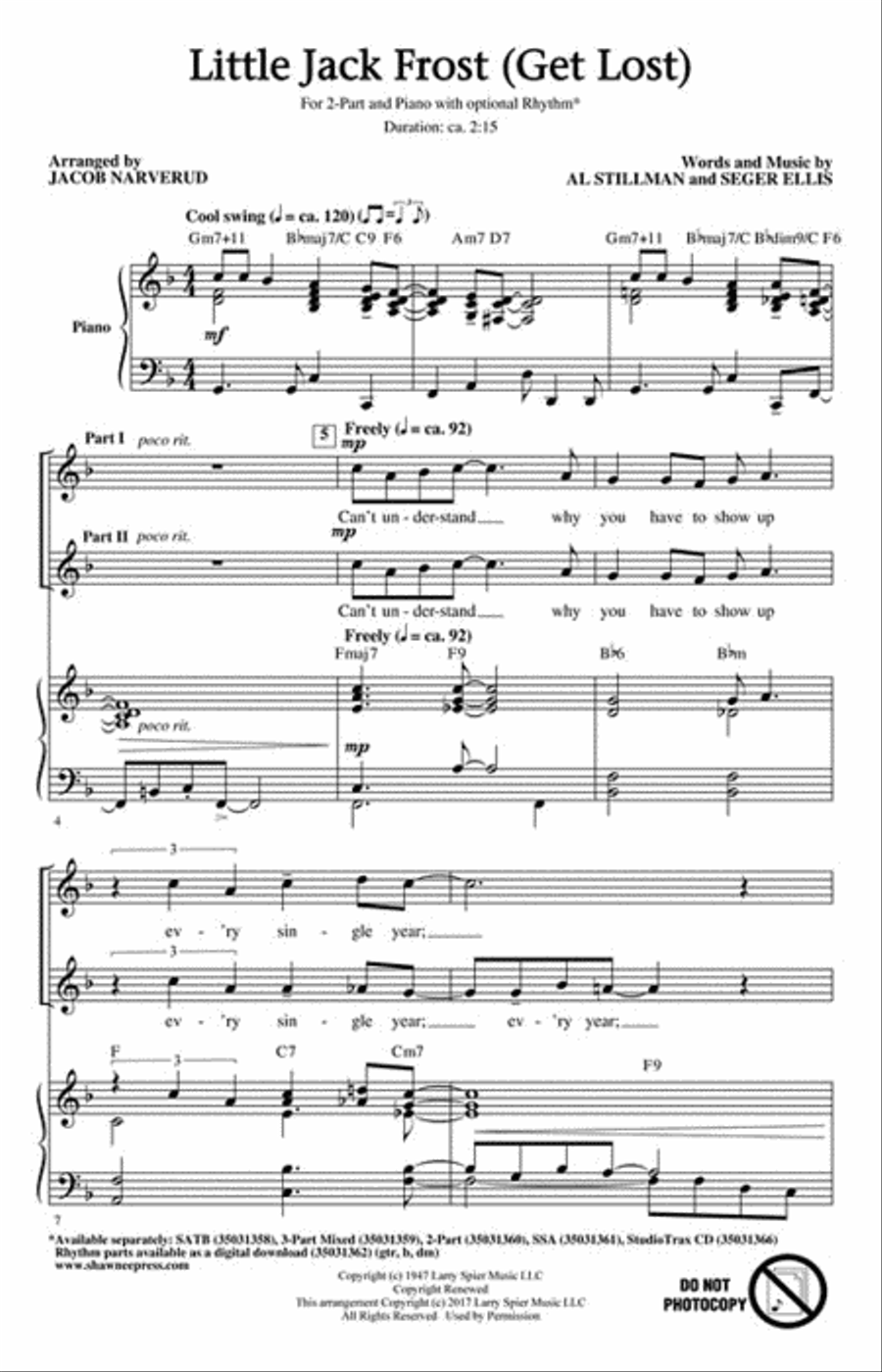 Little Jack Frost Get Lost 2-Part scores gallery preview page 2