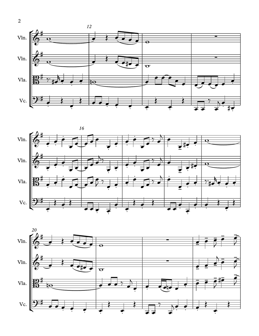 Puttin' On The Ritz String Quartet scores gallery preview page 2