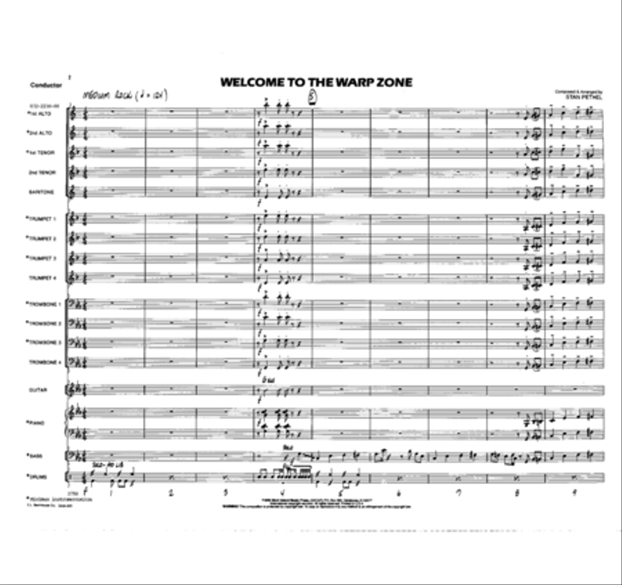 Welcome to the Warp Zone Jazz Ensemble scores gallery preview page 2