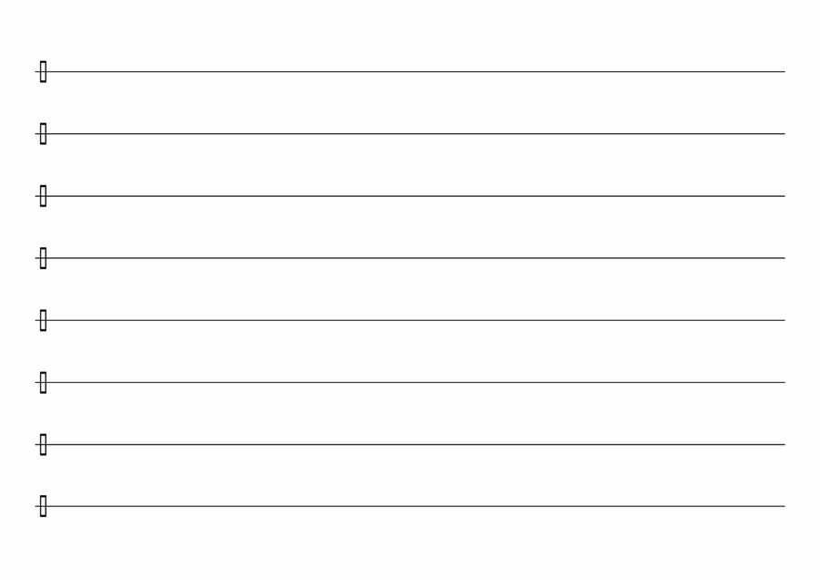 Blank Sheet Music (Percussion Clef) Percussion scores gallery preview page 4
