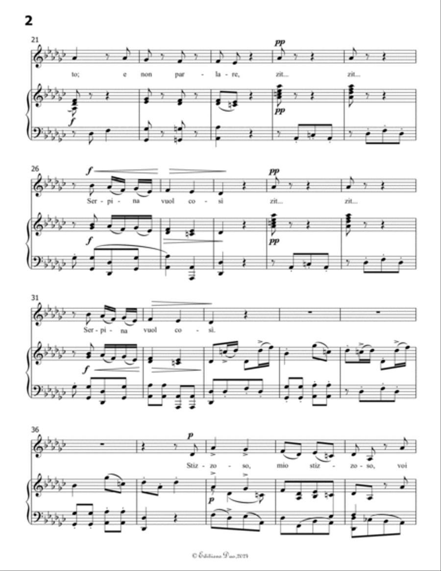 Stizzoso,mio stizzoso,by Pergolesi,in G flat Major Voice scores gallery preview page 4