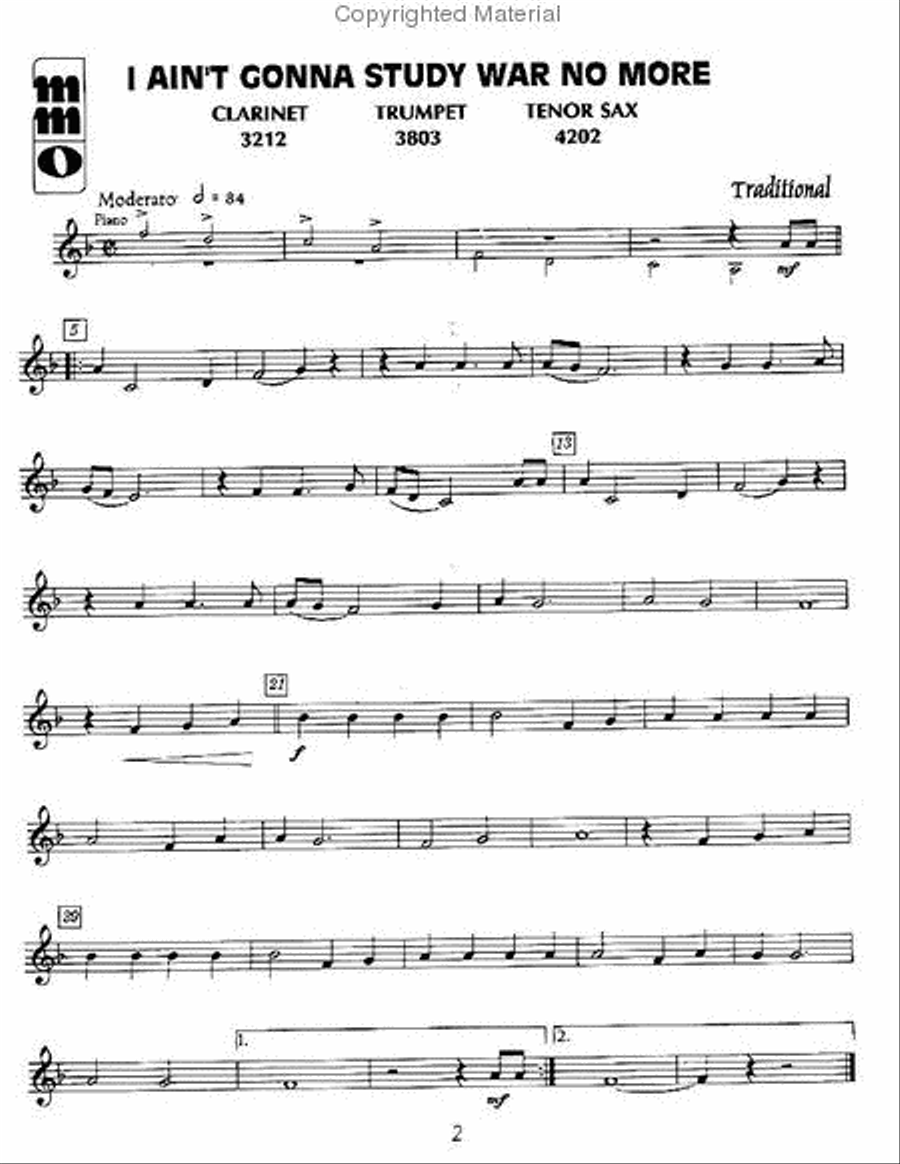 Easy Clarinet Solos, Vol. II - Student Level Clarinet Solo scores gallery preview page 2