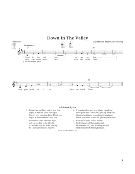 Down In The Valley (from The Daily Ukulele) (arr. Liz and Jim Beloff)