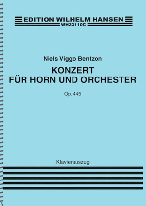 Book cover for Concerto for Horn and Orchestra, Op. 445