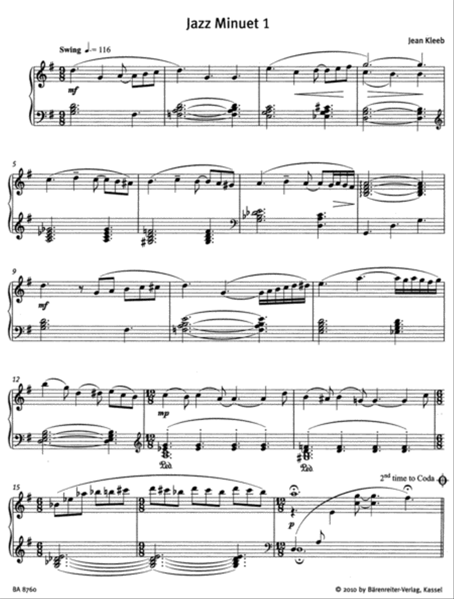 Classic goes Jazz Piano Solo scores gallery preview page 2
