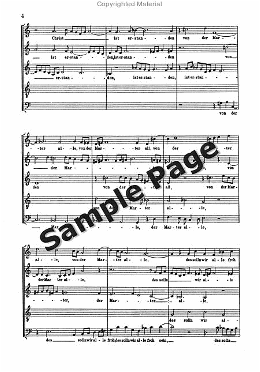 Christ Ist Erstanden SSATB scores gallery preview page 3