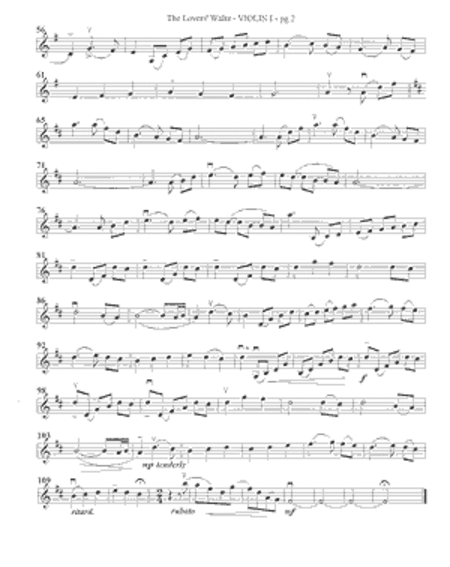 The Lover's Waltz by Molly Mason Violin - Sheet Music