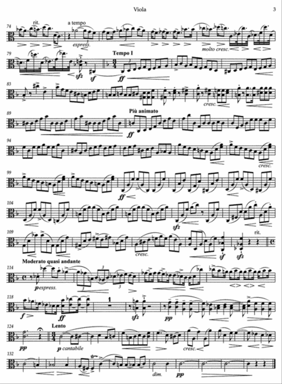 String Quartet No. 2 d minor String Quartet scores gallery preview page 2