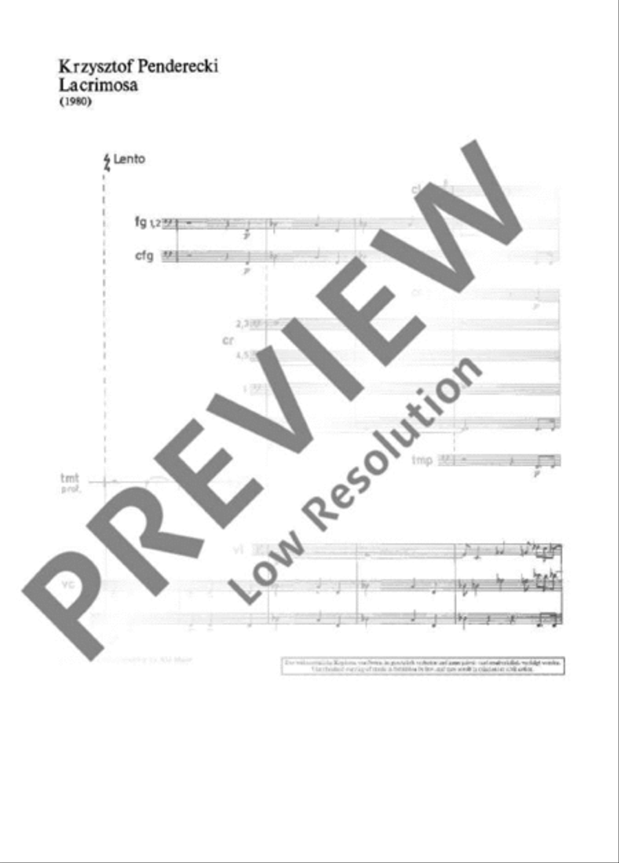 Lacrimosa Lacrimosa 4-Part scores gallery preview page 4
