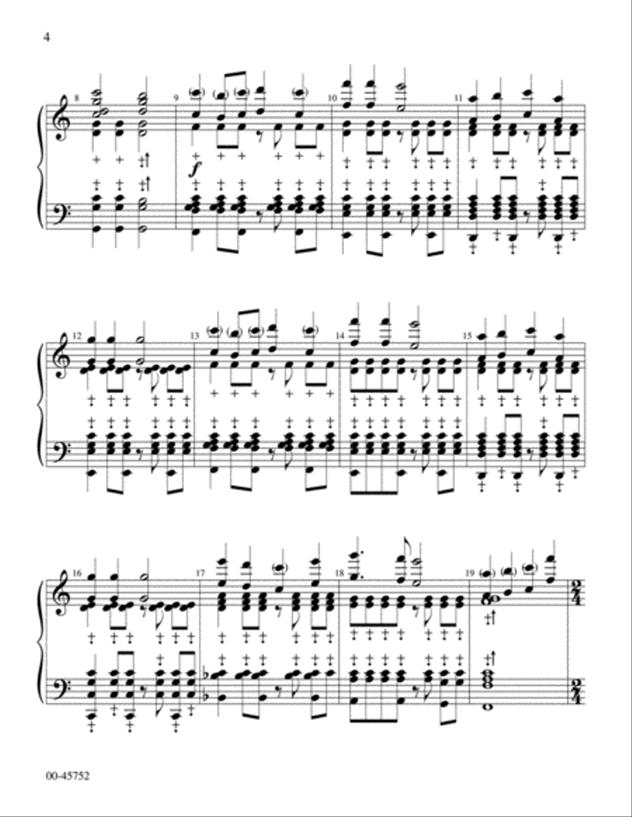 For the Beauty of the Earth Handbell Choir scores gallery preview page 4