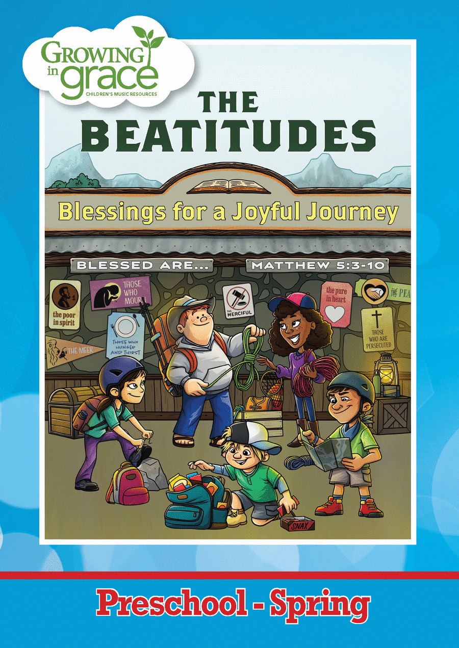 The Beatitudes Preschool Curriculum Spring Unison Choir scores gallery preview page 1