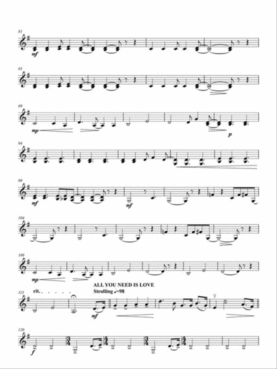 Beatles for 4 String Quartet scores gallery preview page 4