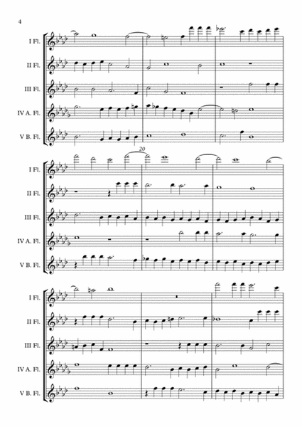 Canzon I a 5 Ch.195 (Giovanni Gabrieli) Flute Choir arr. Adrian Wagner image number null