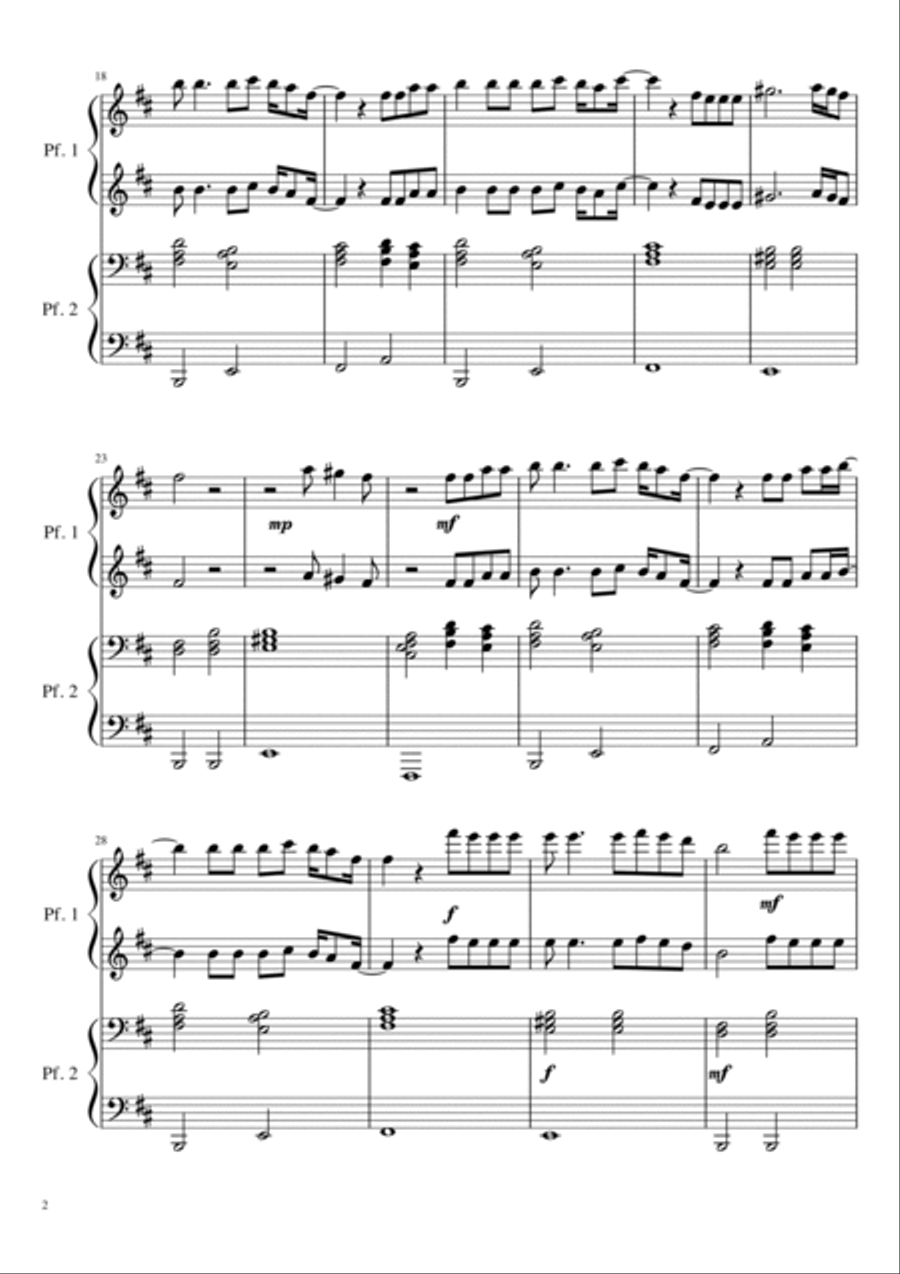 Angels Piano scores gallery preview page 2