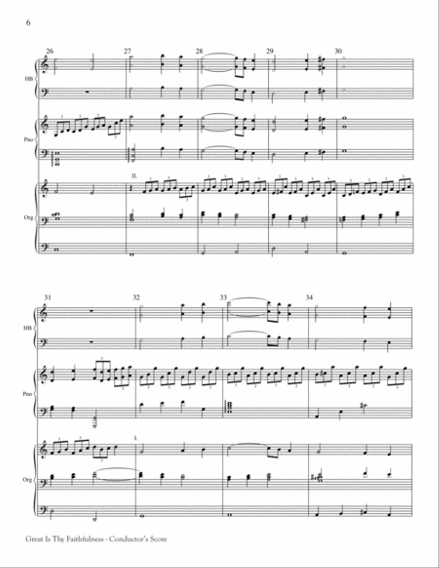 Great Is Thy Faithfulness 4-Part scores gallery preview page 5